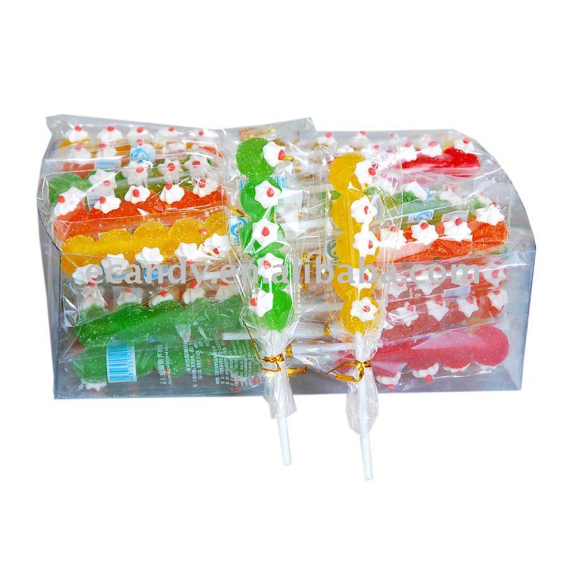 Fruit jelly,jelly lollipop,cartoon jelly poppop