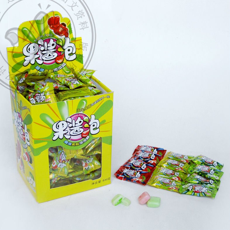 fruit jelly filling  bubble   gum 