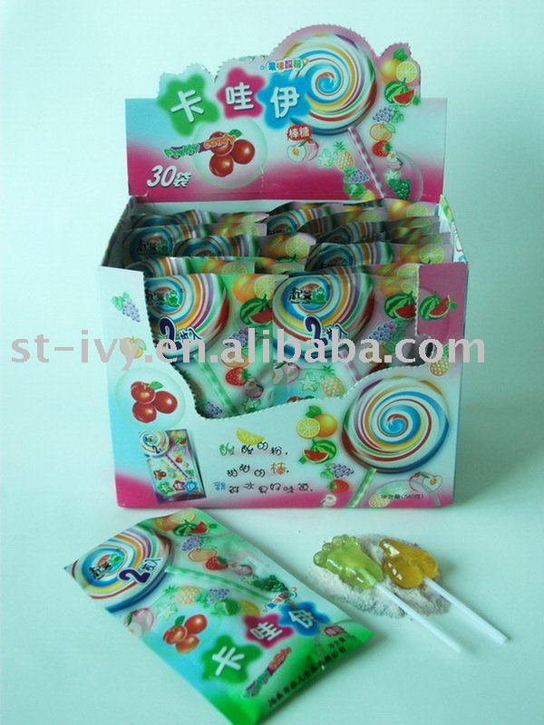 lollipop with sour powder