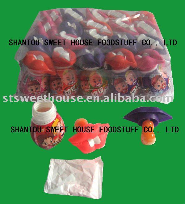 lip candy  lollipop  with  powder 