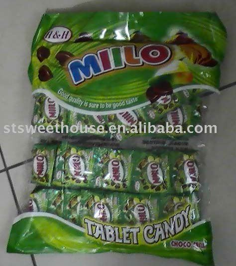 Miilo  tablet   candy  and  chocolate 
