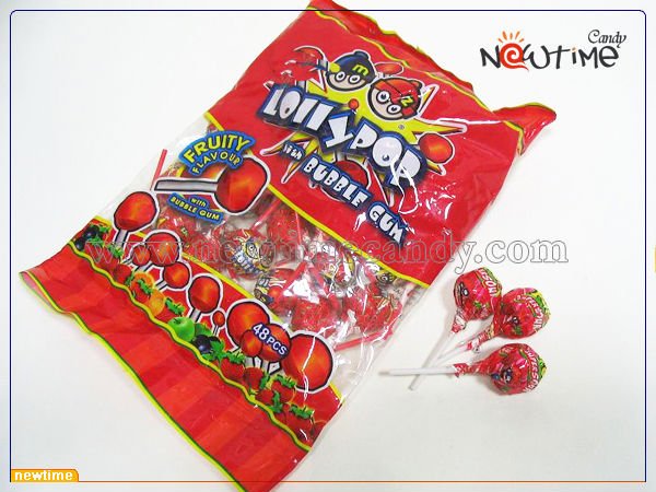  Bubble   Gum  Filling  lollipop 