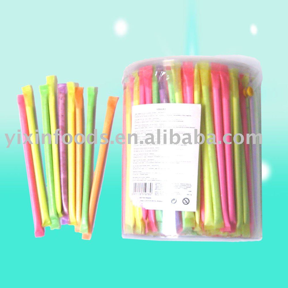 Long straw Strawberry Flavor Powder candy products,China Long straw ...