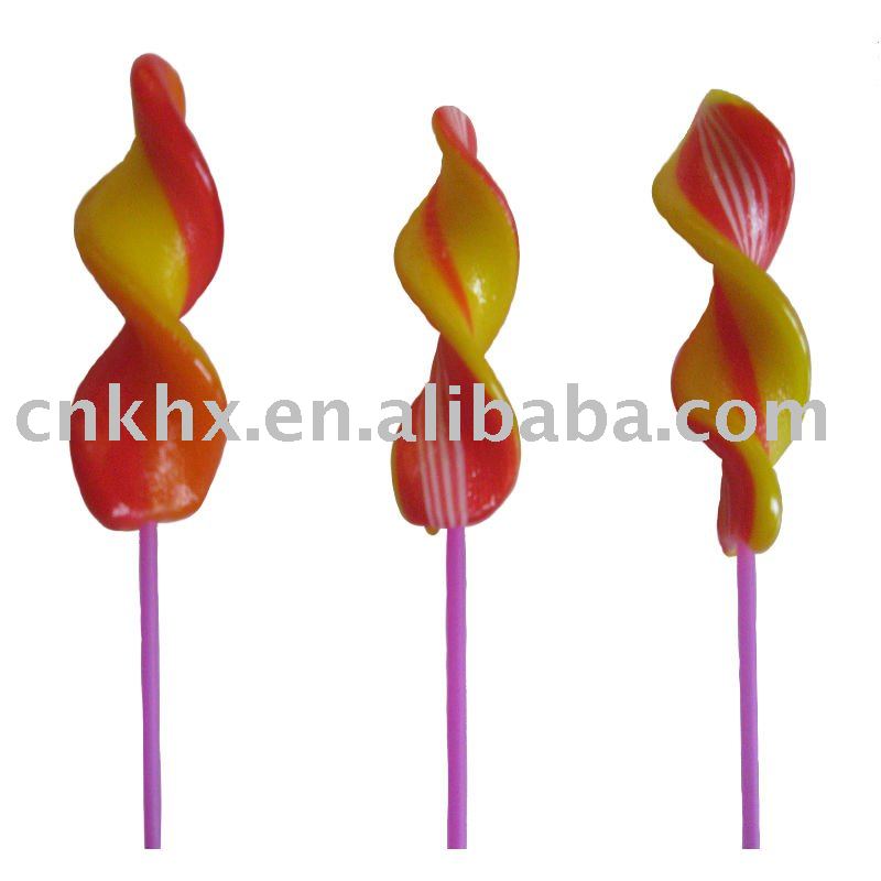 shaped hard candy lollipops