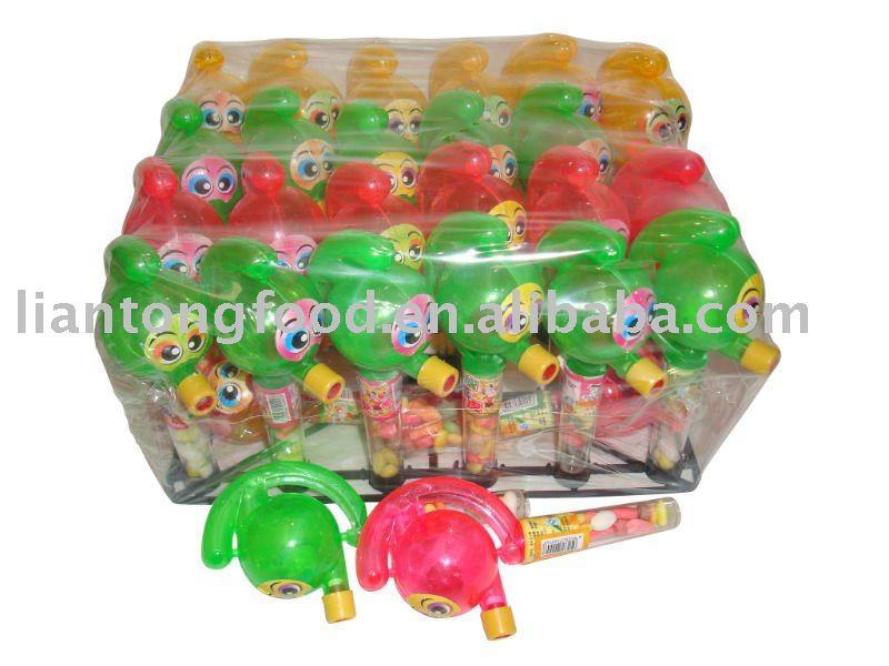 squirrel whistle toy with candy