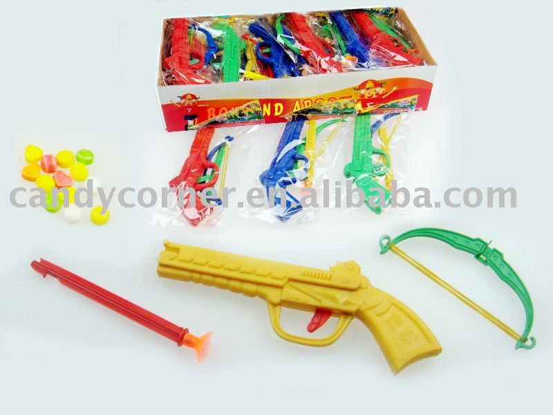 Arrow bow gun toy candy