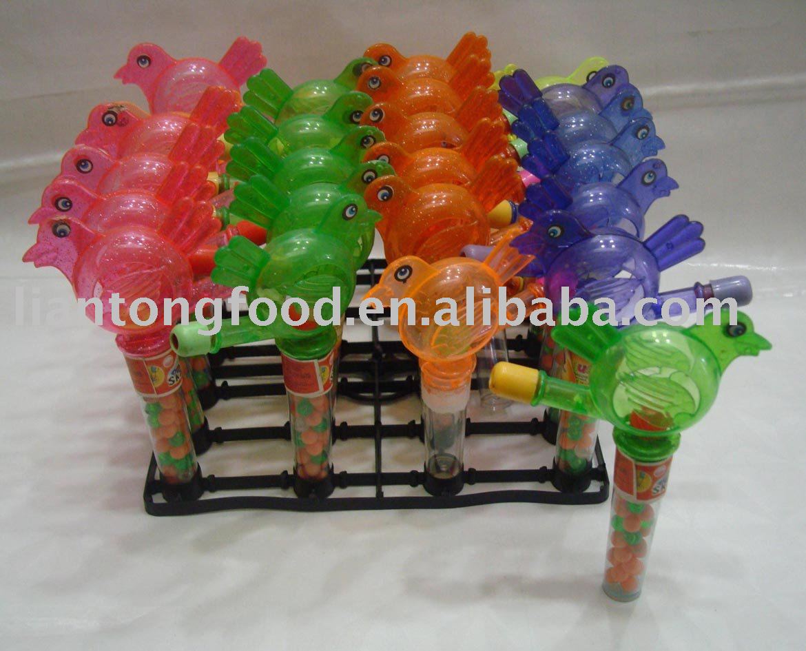 lark whistle toy with candy
