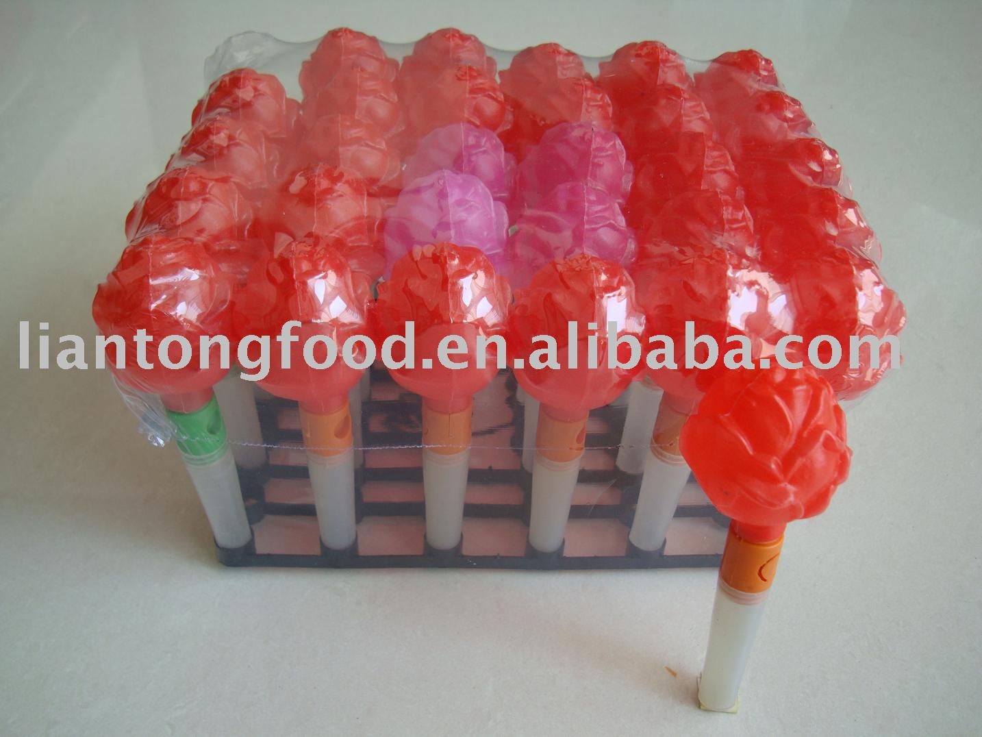 light up rose candy toy