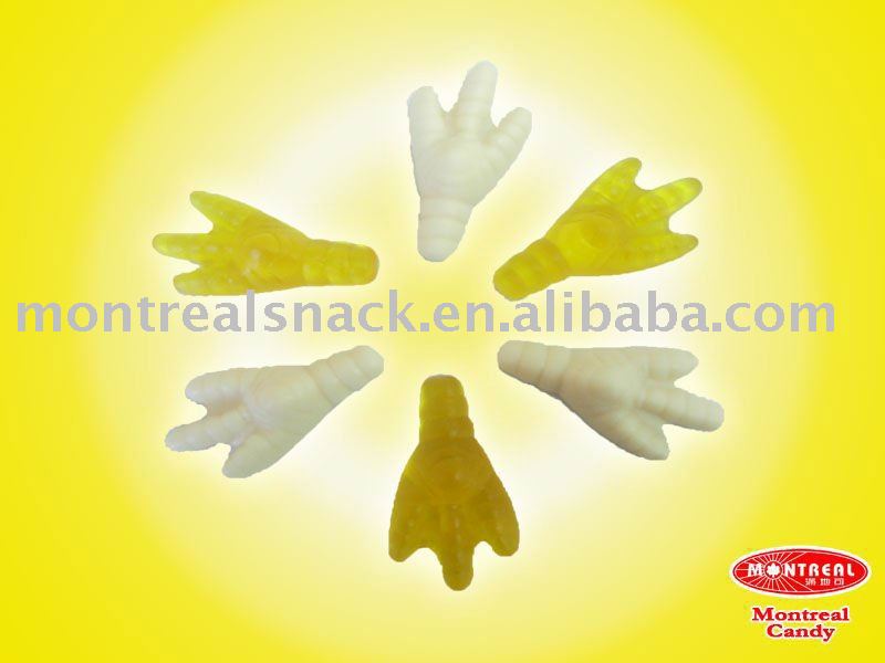 chicken feet shape candy