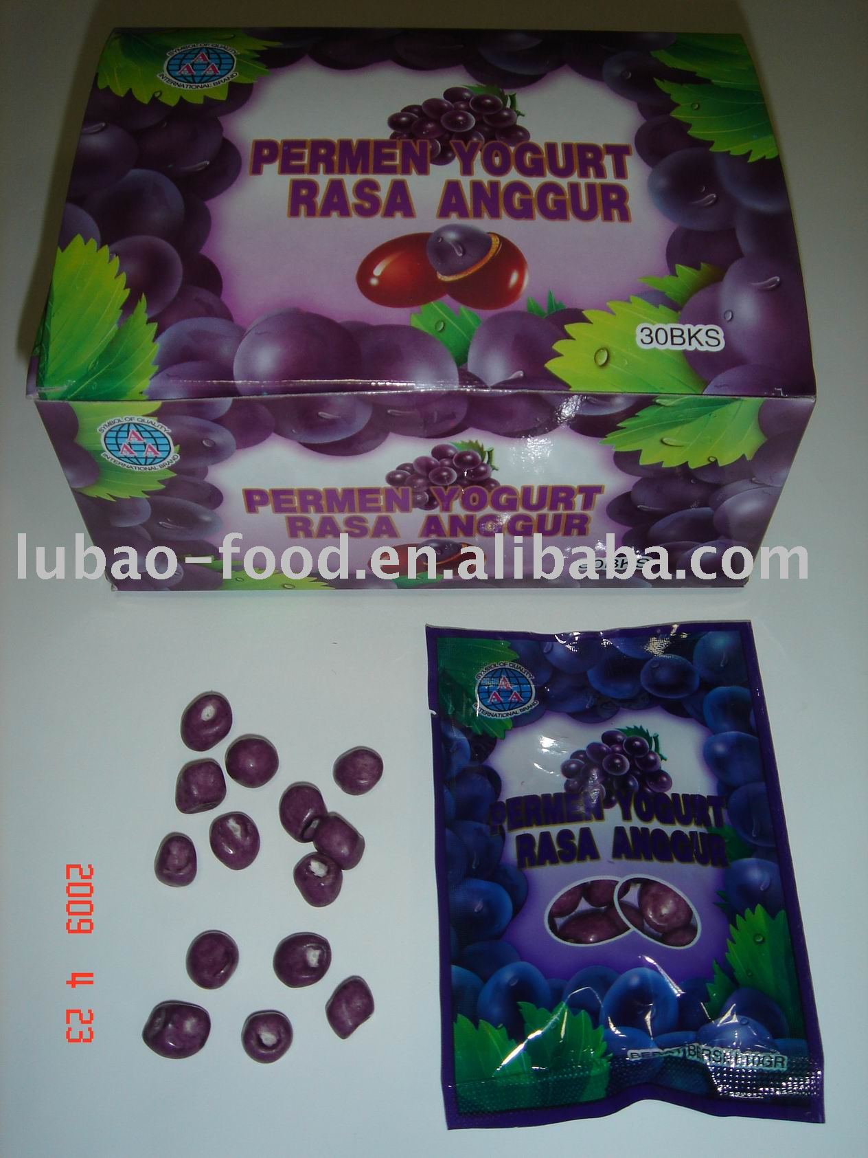 Grape flavor  chocolate   hard   candy 