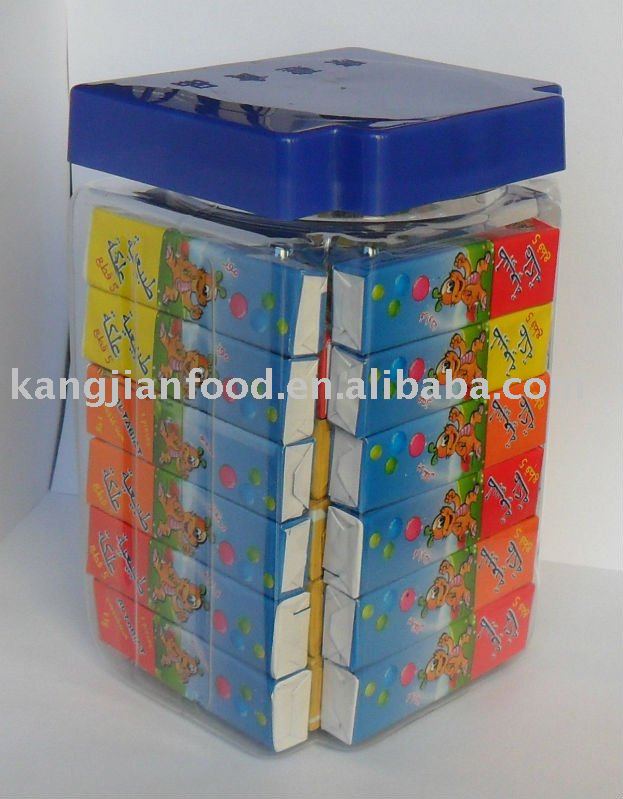 5 pcs jelly bubble gum packed in jar