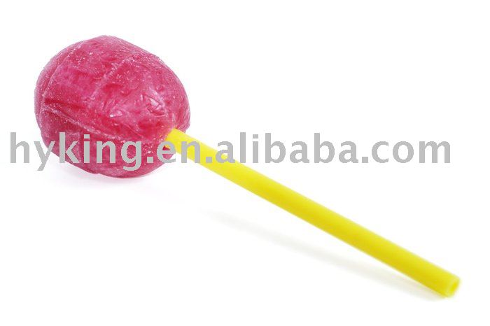  Lollipop  with ball  bubble   gum  filling