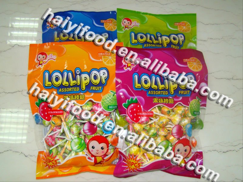  Assorted   Fruit  Lollipop   Candy 