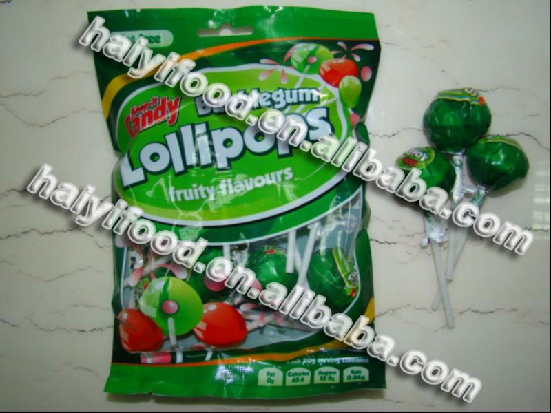 Lollipop With Bubble Gum,China HAIYI price supplier - 21food