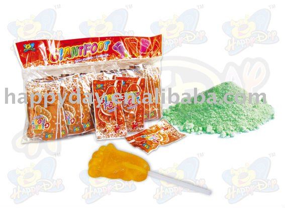 foot  lollipop  with  powder 