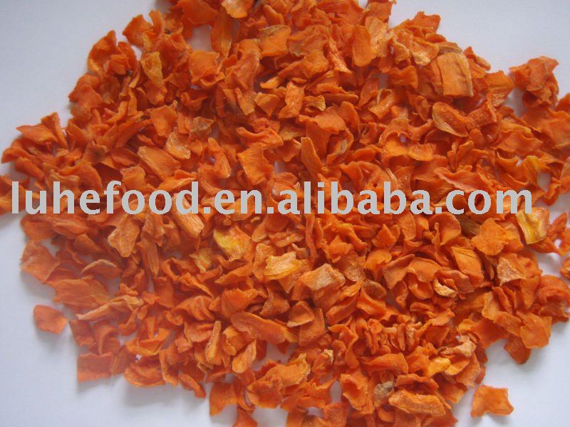  Dried  carrot  dice s(without sugar)- dried  carrot flakes