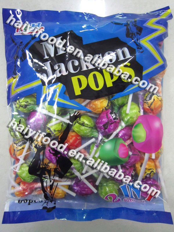 M.Jackson Pop bubble gum lollipop