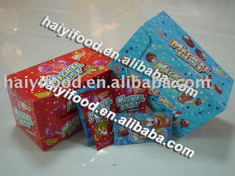  magic al dust lollipop with popping  candy 