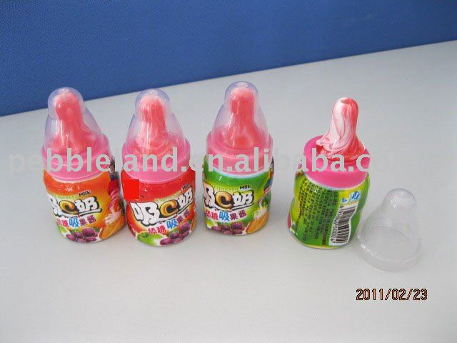 Nipple  hard   candy  with  sour  powder