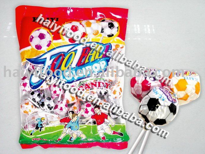 football candy lollipops stick