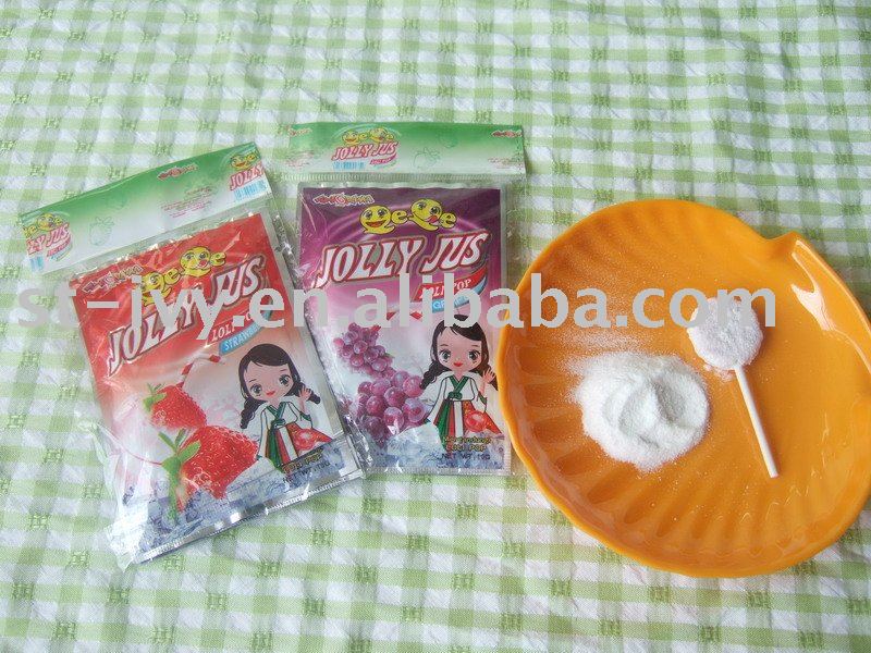 lollipop with sour powder candy