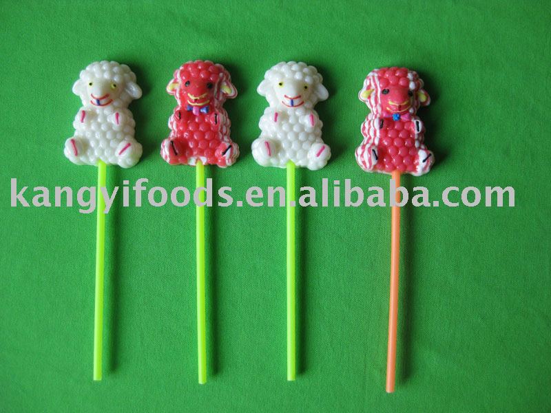22g colorful sheep shape lollipop