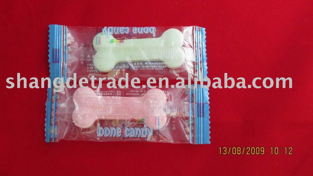Press  candy ( bone  shape)