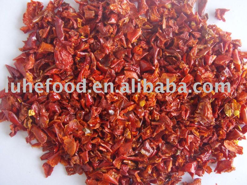Dried red bell peppers