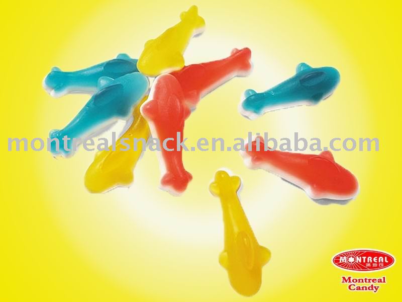 gummy candy of dolphin shape,China Montreal price supplier - 21food