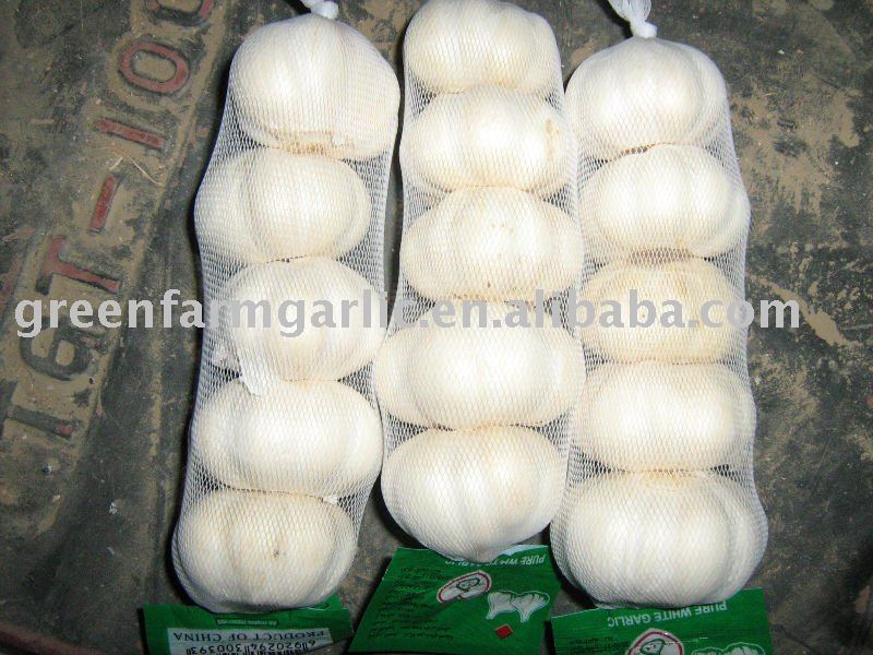  Jinxiang   White   Garlic  Packed in Small Mesh Bags