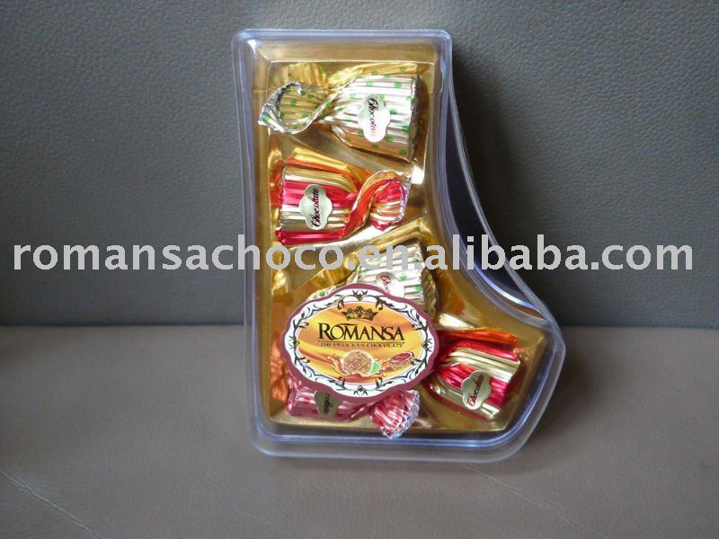 H-048 5PCS  Milk Chocolate in Socks Box