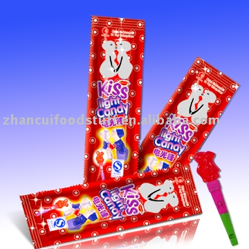 Kiss Funny  Light ing  candy  lollipop