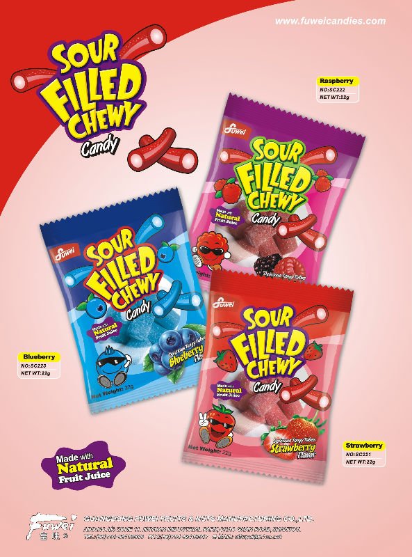 22G Sour Gummy Straw gummy candy