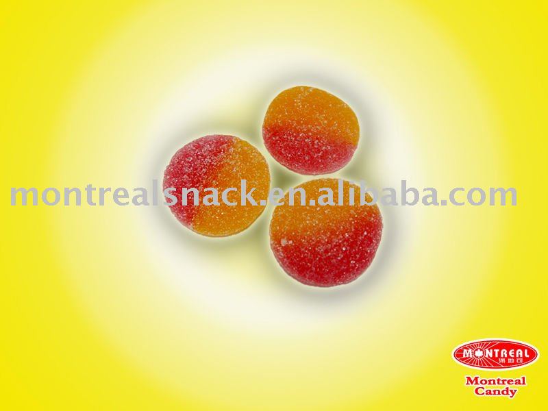 Sour fruity gummy candy