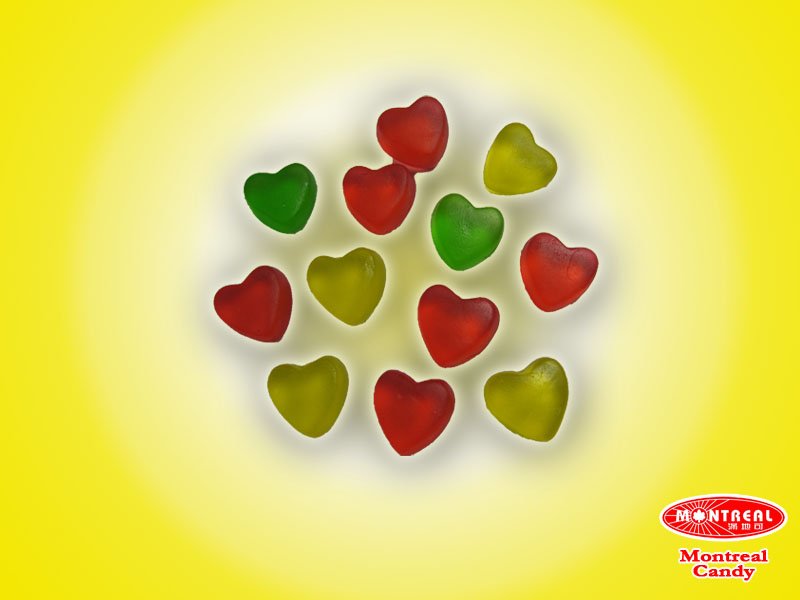 Mini  heart - shape d  gummy   candy 