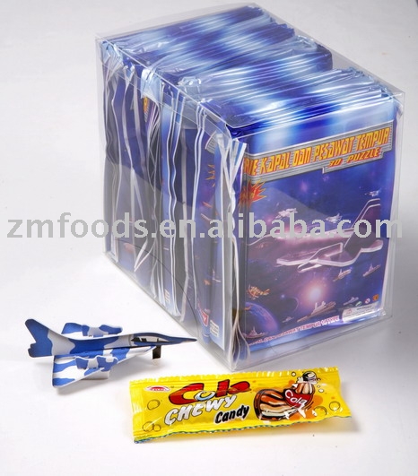  3D  puzzle toy with candy
