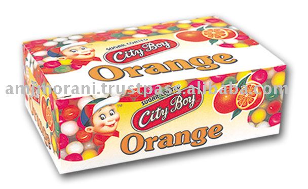 orange candy box