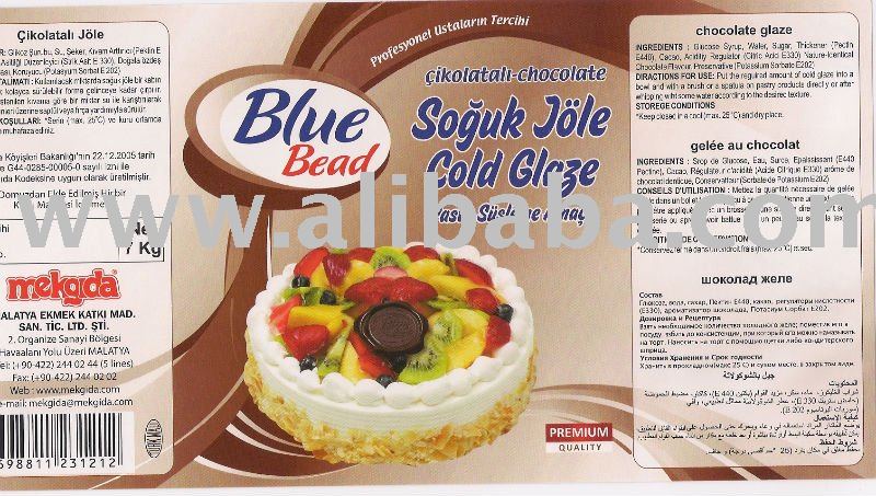 cold glaze   jelly (chocolate)