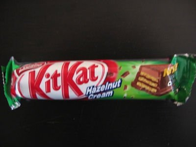 Kit Kat Hazelnut cream product of Nestle