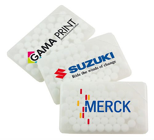 Mint  pill s - small candy in personalised rectangular  box 
