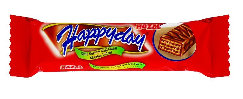 357 Happyday Twin Milky Compound Chocolate Coated Wafer(Dark)