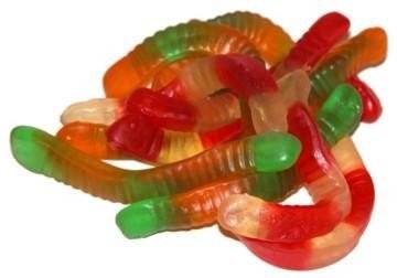 Gummi  Worms  confectioneries