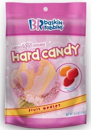 Hard candy              Baskin Robbins Sugar Free Fruit Medley Candies