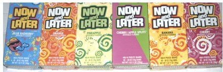 now and later candy cards