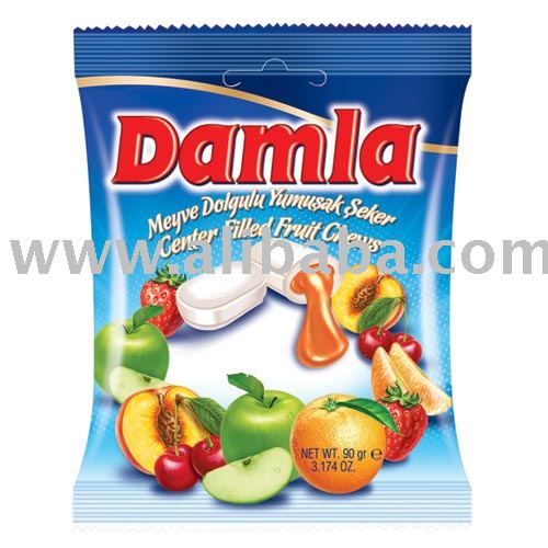 Damla Assorted  Fruit   Filled  Soft Candy