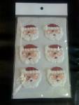 Santa Face  Royal   Icing s Products 6 Pcs / Pack