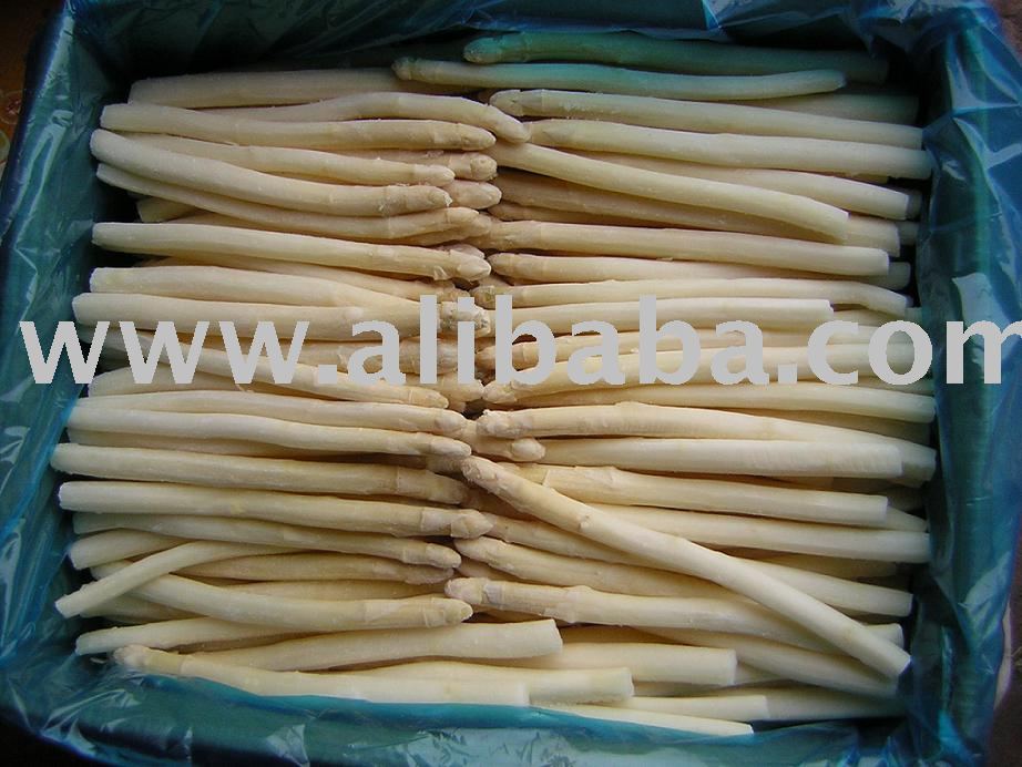 Frozen white asparagus