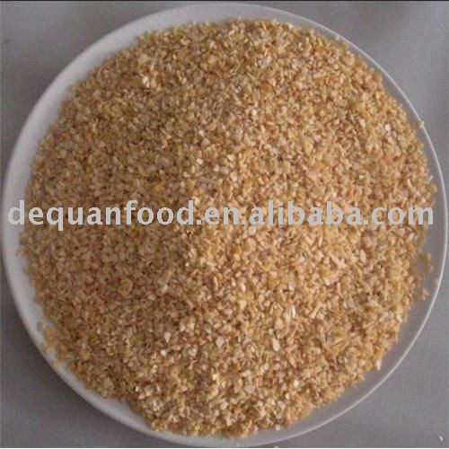 High white dehydrated garlic granules