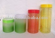 glass jar with ACRYLIC lid