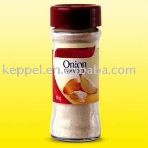 Spice packed in  glass  bottle